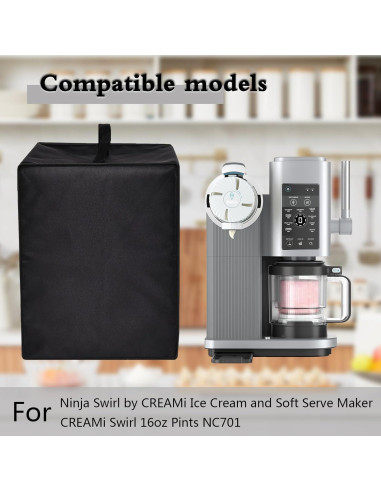Cubierta para máquina de helados CouldyCasi NC701 Negra