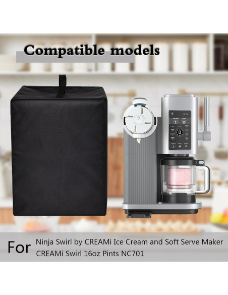 Cubierta para máquina de helados CouldyCasi NC701 Negra