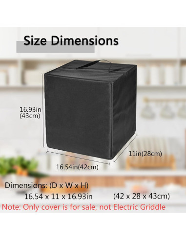 Cubierta para máquina de helados CouldyCasi NC701 Negra