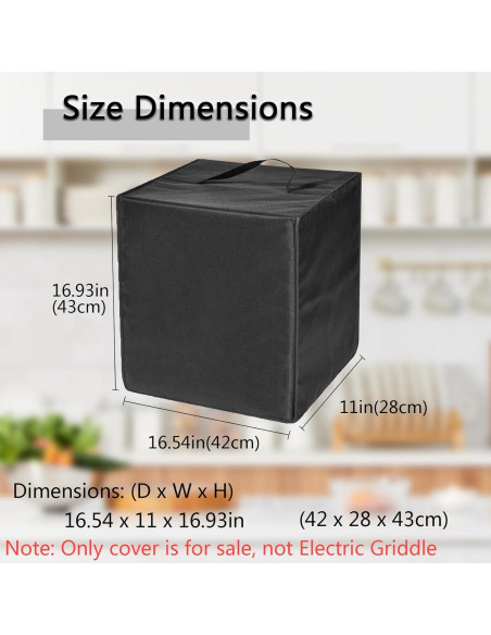 Cubierta para máquina de helados CouldyCasi NC701 Negra