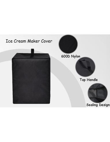 Cubierta para máquina de helados CouldyCasi NC701 Negra