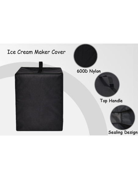 Cubierta para máquina de helados CouldyCasi NC701 Negra