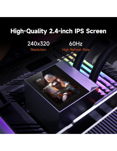 Enfriador de CPU PCCOOLER DC360, 360mm AIO Refrigeración Líquida