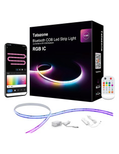 Luz de tira LED COB RGB+IC Tatazone 2.00m Bluetooth App