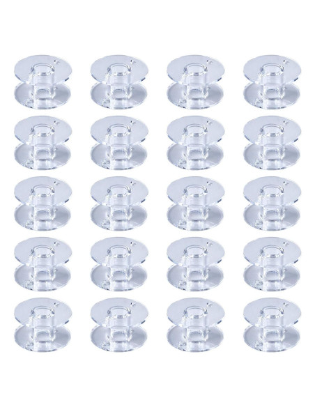 20 Bobinas Estilo SA156 para Máquina de Coser Brother