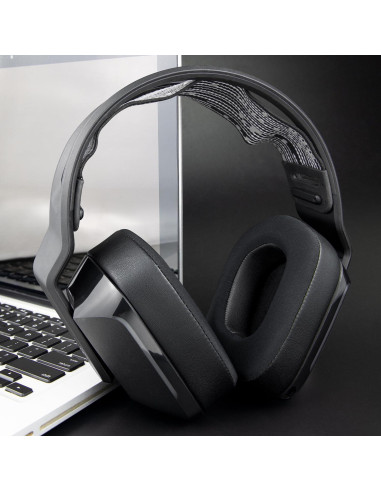 Almohadillas de Gel Refrigerante SOULWIT para Auriculares Logitech G733 G535 G335 - Negro