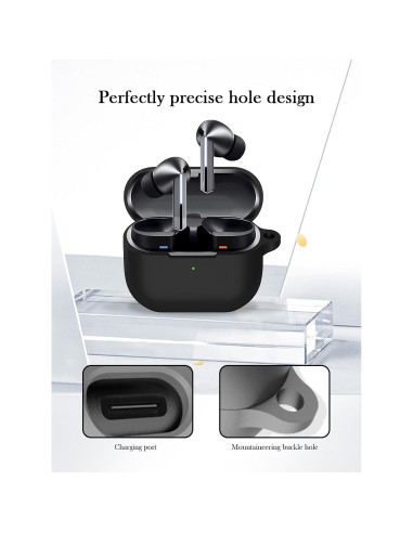Funda de Silicona para Samsung Galaxy Buds 3 Pro - Negro