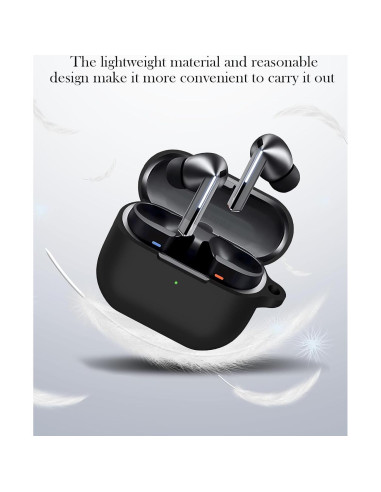 Funda de Silicona para Samsung Galaxy Buds 3 Pro - Negro