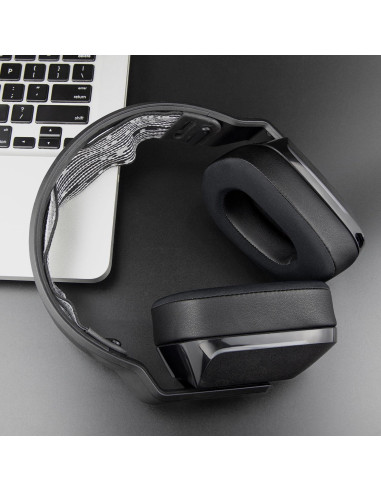 Almohadillas de Gel Refrigerante SOULWIT para Auriculares Logitech G733 G535 G335 - Negro