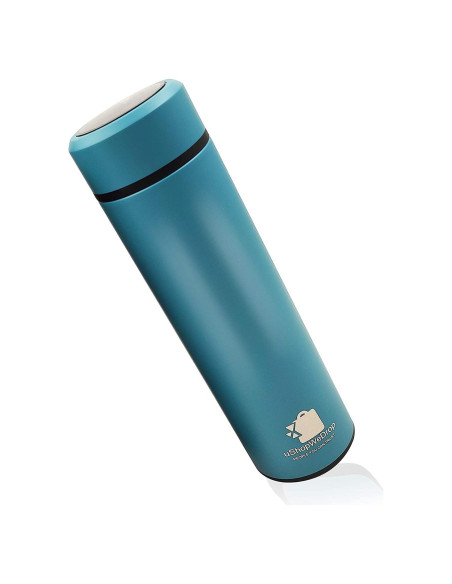 Taza de Viaje Ushopwedrop Azul 500ml Acero Inoxidable Aislada