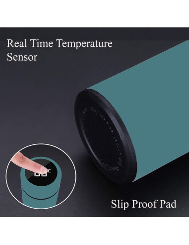 Taza de Viaje Ushopwedrop Azul 500ml Acero Inoxidable Aislada