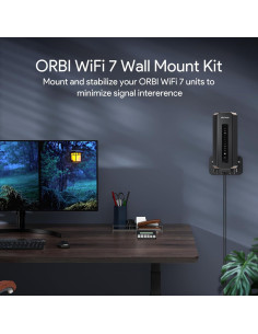 Soporte de Pared para Router NETGEAR Orbi WiFi 7 - Negro 2