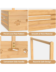 Perchero para Bebés y Mascotas BAMBOOHOMIE con Almacenamiento 2