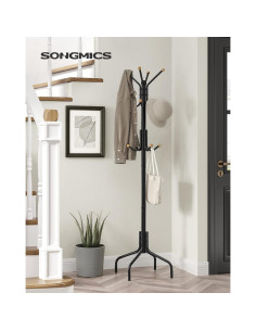 Perchero Independiente SONGMICS URCR031B01 Metal Negro 12 Ganchos 2