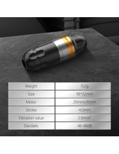 Máquina de Tatuaje Rotativa Ambition Shura - Ligera y Ergonómica 2