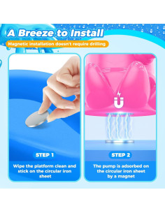 Bomba de Mesa de Agua Aoumcom Pulpo Rosa Recargable 11.2cm 2