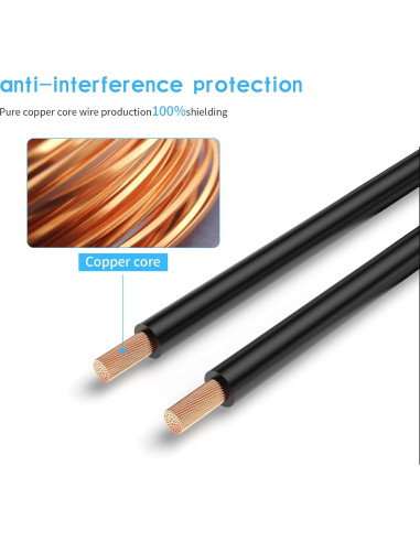 Cable de Extensión de Video 4 Pines 5M EKYLIN a Prueba de Agua