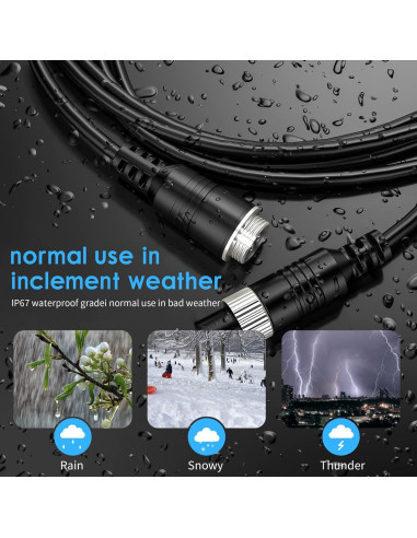 Cable de Extensión de Video 4 Pines 5M EKYLIN a Prueba de Agua