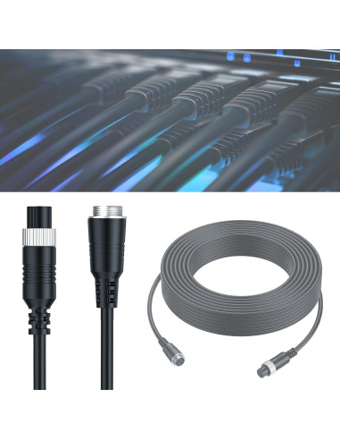 Cable de Extensión de Video 4 Pines 5M EKYLIN a Prueba de Agua