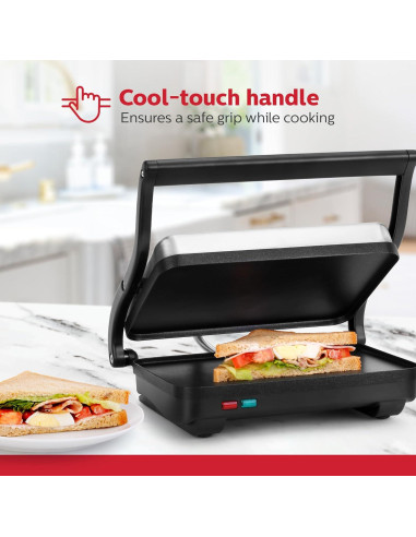 Plancha Eléctrica Holstein Housewares para Sándwiches 31.4x15.2cm