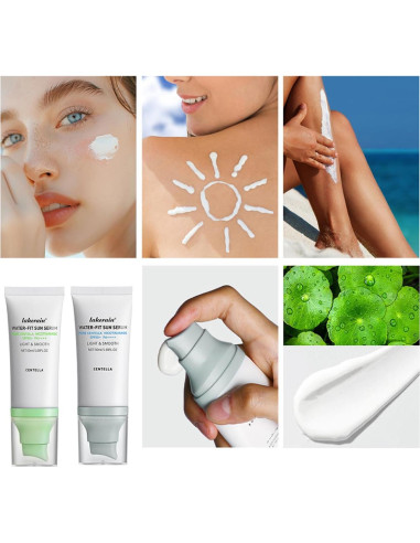 Protector Solar Facial SPF 50 Centella Asiatica 2PCS - Hidratante