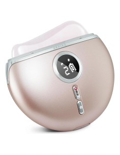 Gua Sha Eléctrico AlpenGlow Cuarzo Rosa con Calor y Vibración