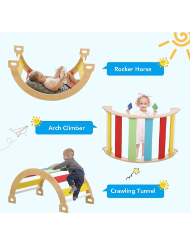 Juego de Gimnasio Interior 3 en 1 GAOMON para Niños