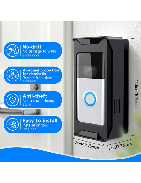 Soporte de Timbre de Video Antirrobo TagRecove Ajustable