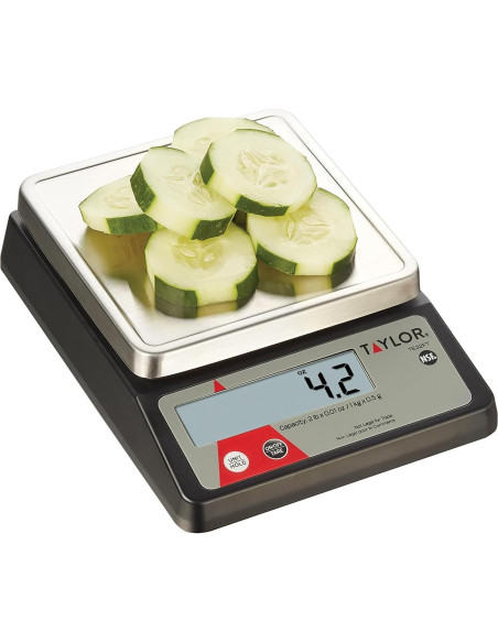 Báscula Digital Taylor TE32FT 0.91 kg Acero Inoxidable