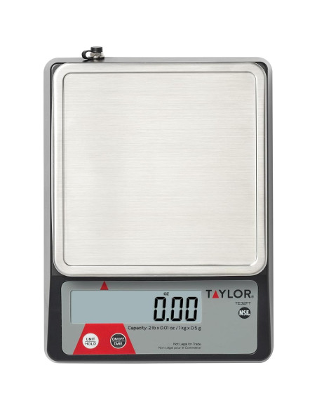 Báscula Digital Taylor TE32FT 0.91 kg Acero Inoxidable