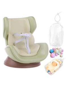 Protector de Asiento de Coche Labubu 15-17cm Verde