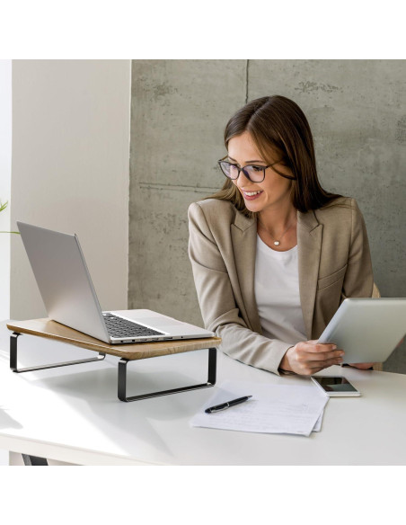 Soporte de Madera para Monitor KIBAGA 38.1x22.9x8.9 cm