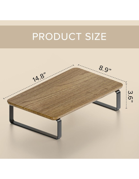 Soporte de Madera para Monitor KIBAGA 38.1x22.9x8.9 cm