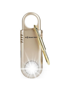 Alarma Personal de Seguridad 135dB Recargable con Luz SOS