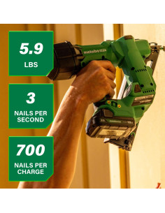 Clavadora de Acabado Metabo HPT 18V Sin Escobillas 15GA 2