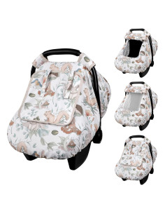 Funda de Asiento de Coche para Bebé CARUILI Invierno a Prueba de Patadas