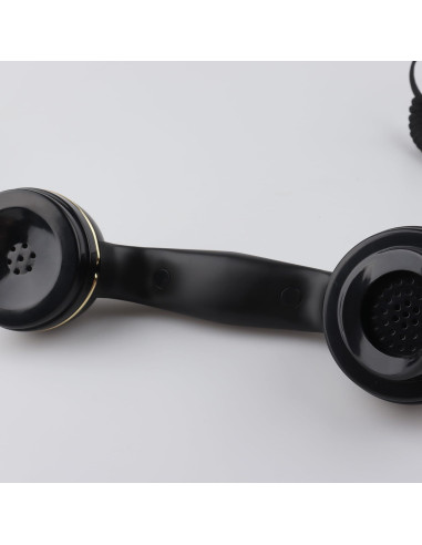 Teléfono de Disco Vintage SIXDEFLY Negro 1960 con Cable