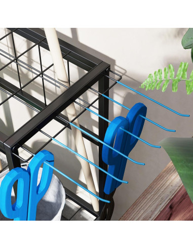 Organizador de Herramientas de Jardín Outsunny 3 Niveles Azul