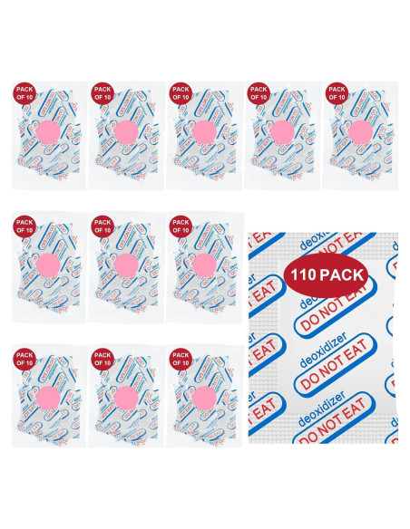 110 Paquetes Absorbentes de Oxígeno Grado Alimenticio LinsKind