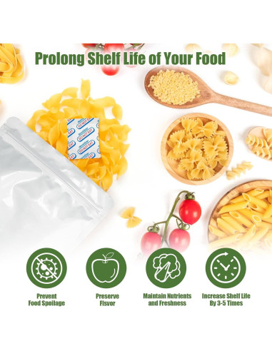 110 Paquetes Absorbentes de Oxígeno Grado Alimenticio LinsKind