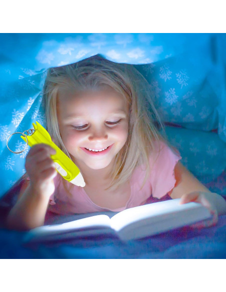 100 Llavero Linterna Cohete Haconba 6.7 cm 4 Colores