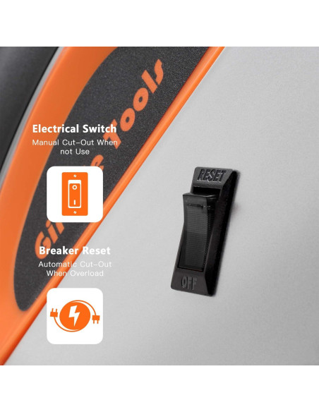 Carrete de Cable Eléctrico Retráctil Giraffe Tools 15m 12AWG