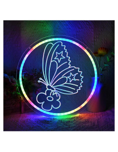 Luz LED Decorativa Mariposa NAIYISI 33 cm USB Multicolor