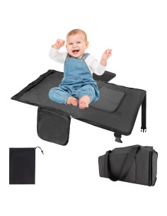 Cama de avión portátil para niños ZYYCD 2 en 1 - Negro