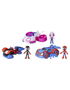 Set de Juego Spidey y sus Amigos Hasbro con 3 Vehículos y Figuras