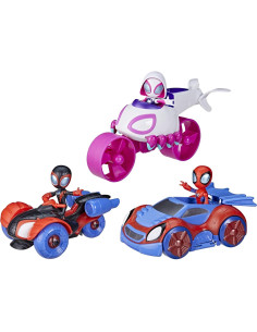 Set de Juego Spidey y sus Amigos Hasbro con 3 Vehículos y Figuras 2