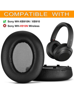 Almohadillas de Repuesto Defean para Sony WH-XB910N - Negro 2