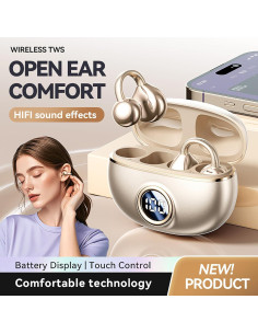 Auriculares Inalámbricos QJF-004 Bluetooth 5.4 Impermeables 2