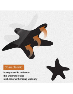 Pegatinas Antideslizantes Secopad 24 Piezas Negro 8.13 cm 2