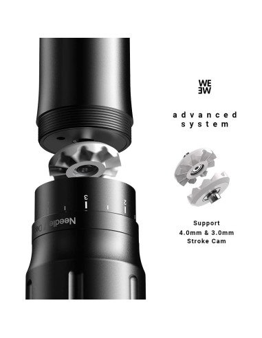 Máquina de Tatuaje Inalámbrica HAWINK WE con 2 Baterías 900mAh